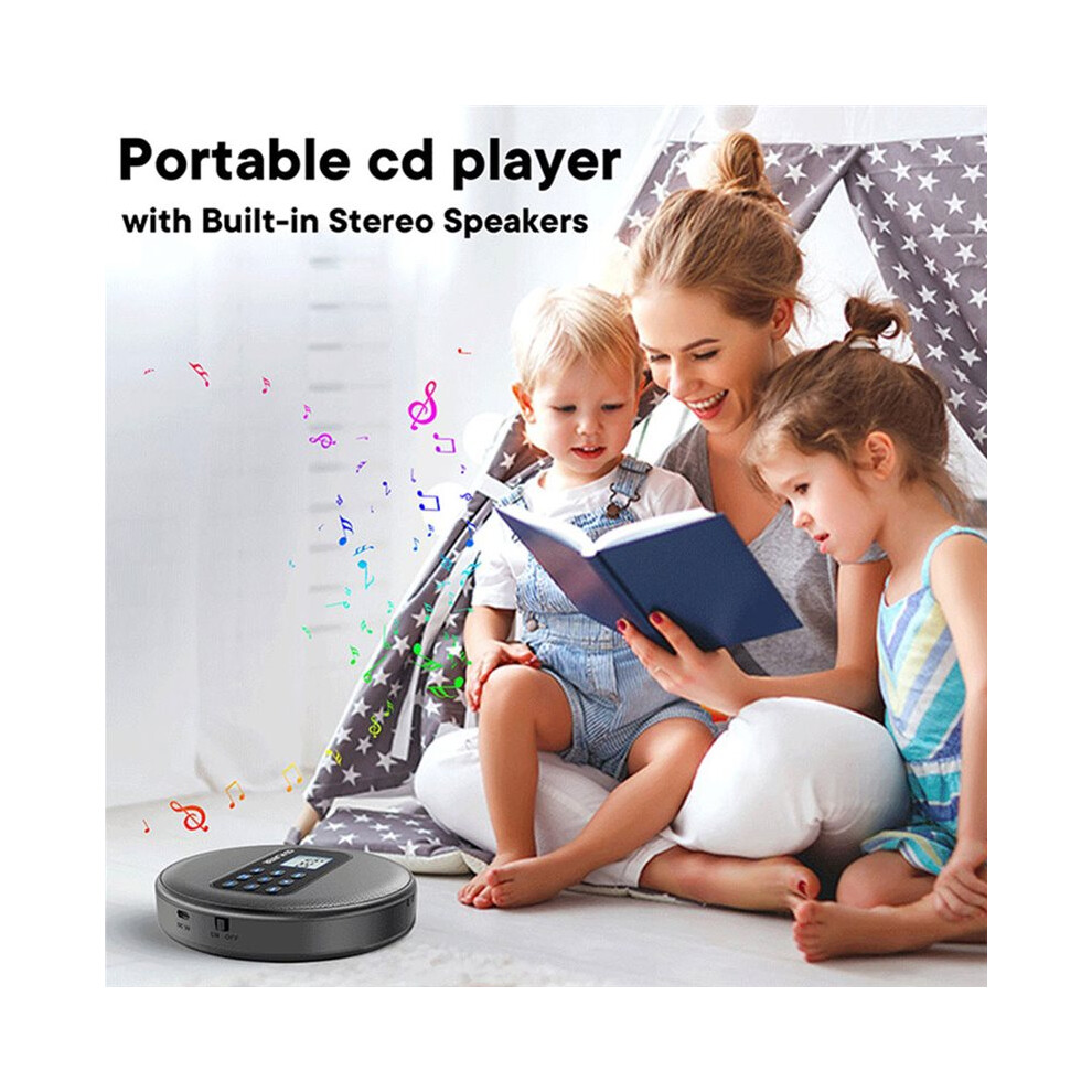 Portable Cd Player With Speakers, Rechargeable Discman Cd Walkman With Headphones 4712055387956
