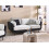 Beliani Sofa 3 Seater BOLGA Fabric Black 2
