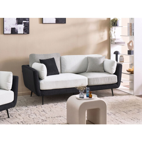 Beliani Sofa 3 Seater BOLGA Fabric Black 1