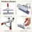 3 PCS Canvas Stretching Tool Kit, Canvas Stretcher, Industrial Fastener Remover, for Framing Upholstery Projects 5