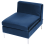 Beliani 1-Seat Section EVJA Velvet Navy Blue 5