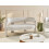 Beliani Sofa 2 Seater BUREA Chenille Off-White 2