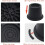 Pack Furniture Risers Preto Bed Risers 2,3 Polegadas, Elevadores de Cama para Sofá, Sofá, Mesa, Extensores Suportam Até 1.300 Libras 5
