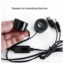 Altavoz USB de 4 Ohmios y 6 W para PC, Entrada de Audio de 3,5 mm, Altavoz para Máquina Publicitaria