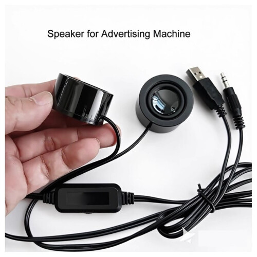 4Ohm 6W USB Speaker for PC 3.5mm Audio Input  Loudspeaker for Advertising Machine