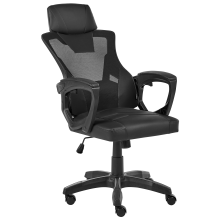 Office Chair IGNIS Faux Leather Black