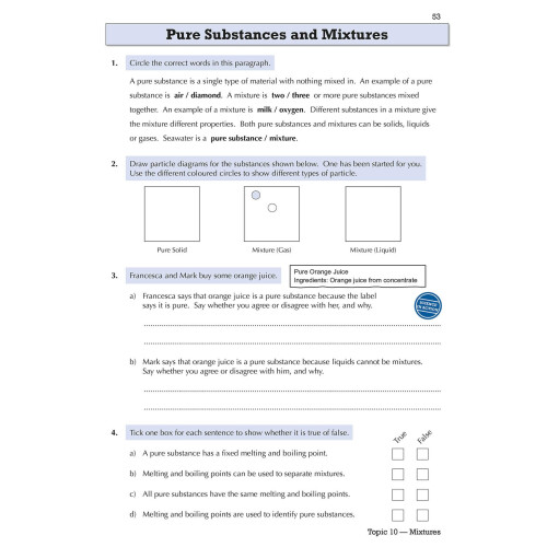 KS3 Year 7 Science Targeted Workbook (with answers) 2