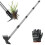Stand  Weeder Puller Tool Set with Dual  Adjustable Metal Long Handle for Garden Lawn Yard with Work Gloves 6