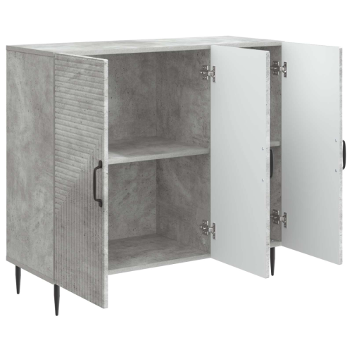 VidaXL vidaXL Sideboard Concrete Grey 89 x 34.5 x 80 cm Engineered Wood 2