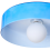 Beliani Ceiling Lamp LUGUSE Glass Blue 5