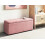 Beliani Storage Ottoman OREM Fabric Pink 2