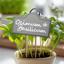 Stainless Steel Plant Labels , Metal Garden Label Tall Markers 30 Pack for Plants Vegetables with A Pen