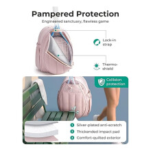 Tennis Gym Bag for Women, Tennis Backpack Holds Rackets Gym Backpacks for Court, Off-Work, Everyday & Overnight Weekend