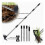 60" Unkrautstecher mit Langem Griff, Gartenwerkzeug-Set, Doppelseitiger Handrechen und Hacke 2