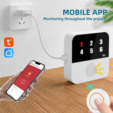 Tuya Seniors WLAN-Taste - Drahtloser Pflegepager - SOS-Alarm für Senioren - Notfallalarm für Senioren