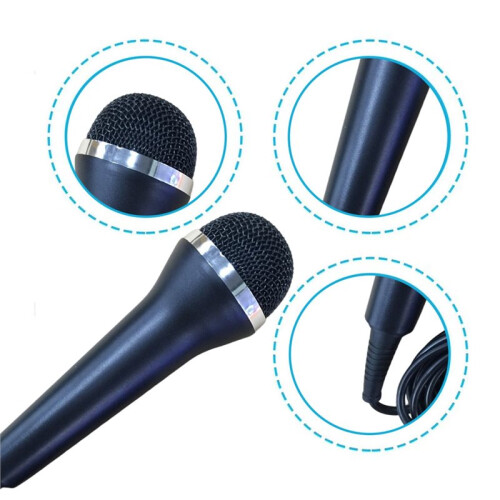 Karaoke Mic USB Wired Microphone for  4 PS5   One Series PC Laptop Chatting Teaching Singing Games 2