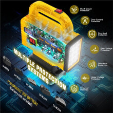 150W Multifunction Intelligent Power Inverter Portable 20V to AC 180V-220V Battery Inverter for 20V Battery