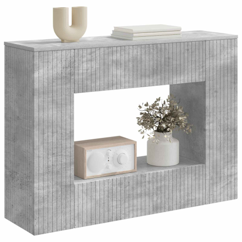 VidaXL vidaXL Console Table Concrete Grey 101 x 29 x 74 cm Engineered Wood 2