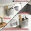 Utensil Holder for Kitchen Counter,2 Compartment Cutlery Organizer with Hooks,Dishwasher Safe Flatware Drying 2