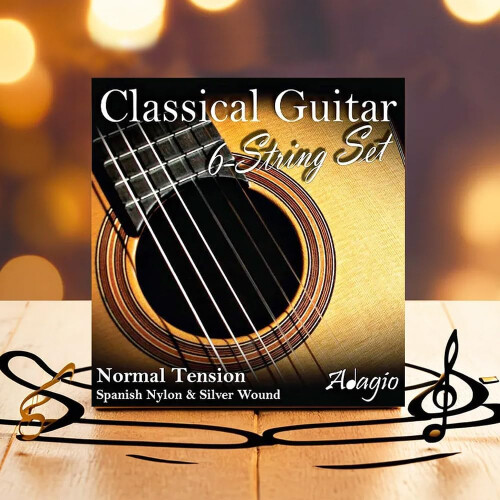 Adagio Pro CLASSICAL Guitar Strings - Normal Tension Nylon - Full Pack/Set 2
