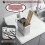 Utensil Holder for Kitchen Counter,2 Compartment Cutlery Organizer with Hooks,Dishwasher Safe Flatware Drying 3