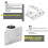 316 Stainless Steel Tube Pipe Rectangular Base Flag Pole Mount Marine Bracket Rectangular Base 25mm 6