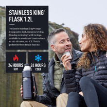 Thermos - Stainless King Midnight Blue Travel Flask (1.2L) Premium