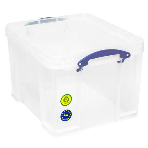 Really Useful Box 35L Plastic Storage Clear
