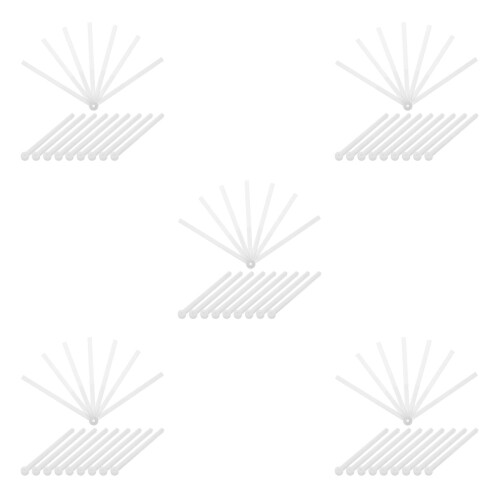 50Pcs Versatile Plastic Handheld Fan Frames for DIY Crafting and Decor 2
