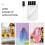 10Pcs Portable Assorted Color Glass Perfume Sprayer Bottles 6