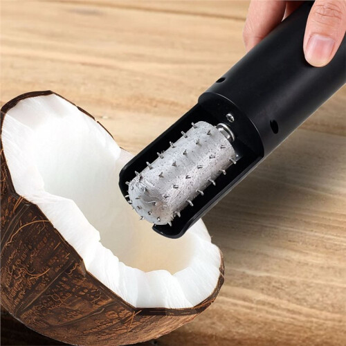 Electric Coconut Meat Grater for Home Use, Efficient -Proof Coconut Shredder Tool EU Plug 2