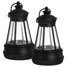 Boîtier de Rechange pour Lanterne Solaire (2 Pièces) pour Statue de Jardin Extérieure, Éclairage D'Ambiance Décoratif de Terrasse