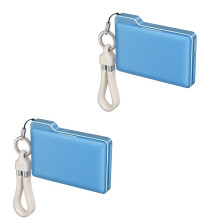 DC01 Portable Memory Card Case Dual-Slot Simultaneous Card Reader for Camera Smartphone for Photography Travel Storage
