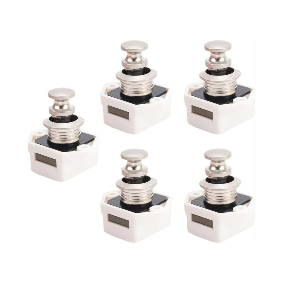 1Set/5Pcs For Rv Room Vehicle And Vessel Motor Cabinet Drawer Lock Button Lock, Cabinet Door Hanging Cabinet Drawer Lock 6033017048097