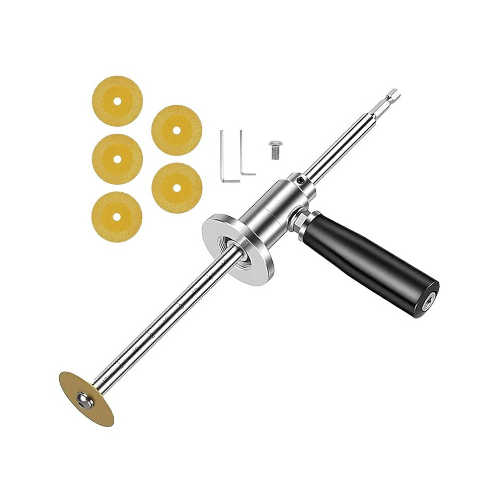 7-Inch Pvc Pipe Cutter Tool For Drill-Internal/Inside Pipe Cutting With Diamond Wheel,Hex Shank&Adjustable Depth 4711157101910