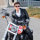 (2XL) The Enforcer: Black Leather Biker Jacket 5