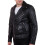 (2XL) The Enforcer: Black Leather Biker Jacket 9