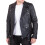 (2XL) The Enforcer: Black Leather Biker Jacket 10