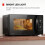 Toshiba Toshiba Black Mirror Front Microwave 20 Liter 700W Manual Control, Compact 7