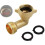 Solid Brass 90 Degree Angle Connector for Garden Hose Adjustable Interface Male to Female Elbow Secure Connection 2