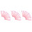 150Pcs Precision Sewing Machine Brushes Pink Silicone Soft Bristle Set 5