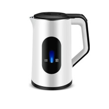 Bouilloire Électrique en Acier Inoxydable - Ébullition Rapide - Arrêt Automatique - Idéale pour le Thé et le Café - Prise UE