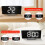 Electronic Alarms Clock Digital LED Large Display Mirror Electronic Clock Digital Alarms Clock LED Mirror Clocks 4
