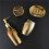 Rose Gold Ceramic Bathroom Accessories Set with Lotion Bottle and Soap Dish 4