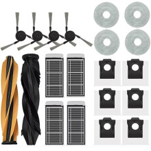 Accessoires pour Aspirateur pour X50 Ultra/X50 Master/X50 Ultra Complete : Brosse Latérale Principale, Filtre HEPA, Lingettes de Nettoyage