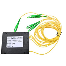 1X4 SC/APC Fiber Optic FTTH Splitter FBT Optical Coupler 1:4 SC APC Singlemode Simplex PLC Optical Splitter