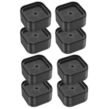 8 Pcs Furniture Risers Heavy Duty Bed Chair Table Heightening Foot Pad Non-Slip Floor Furniture
