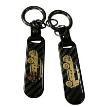 For Key Case ABS Key Protection Shell Carbon Fiber Keychain