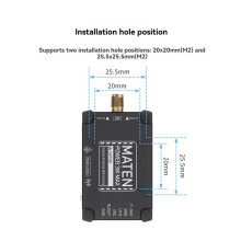 5.8G 3W VTX PRO V2 104CH Hochleistungs-Videotransmodul SMA-Anschluss für Langstreckenflug DIY RC FPV Drohne