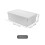 2Pcs Large Capacity White Plastic Ice Mold Tray Ice Cube Maker 9